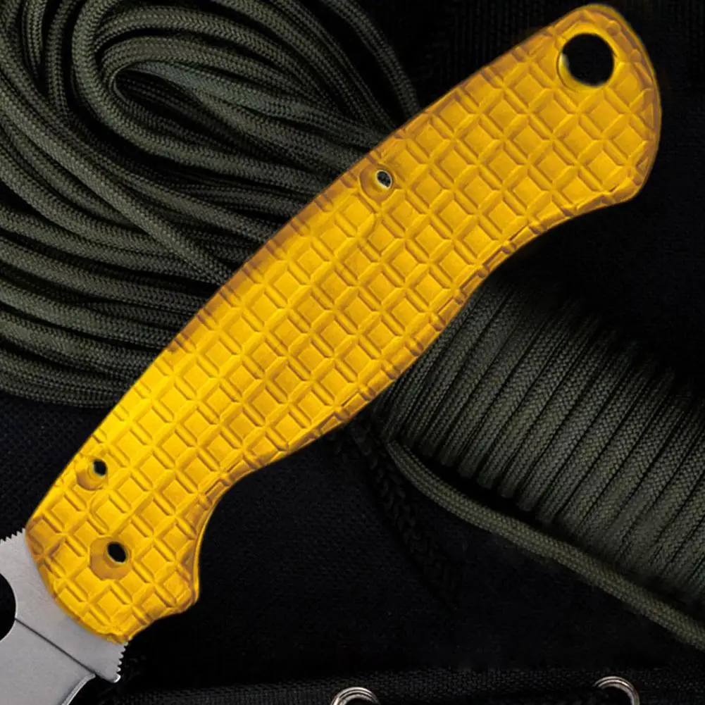 

Custom Made Transparent Ultem PEI Grip Handle Scales for Spyderco C81 Paramilitary 2 Para2 Knives DIY Making Accessories Pa P2L7