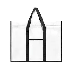 Durable Waterproof Large Capacity Art Portfolio Bag and Organizer (Black)
