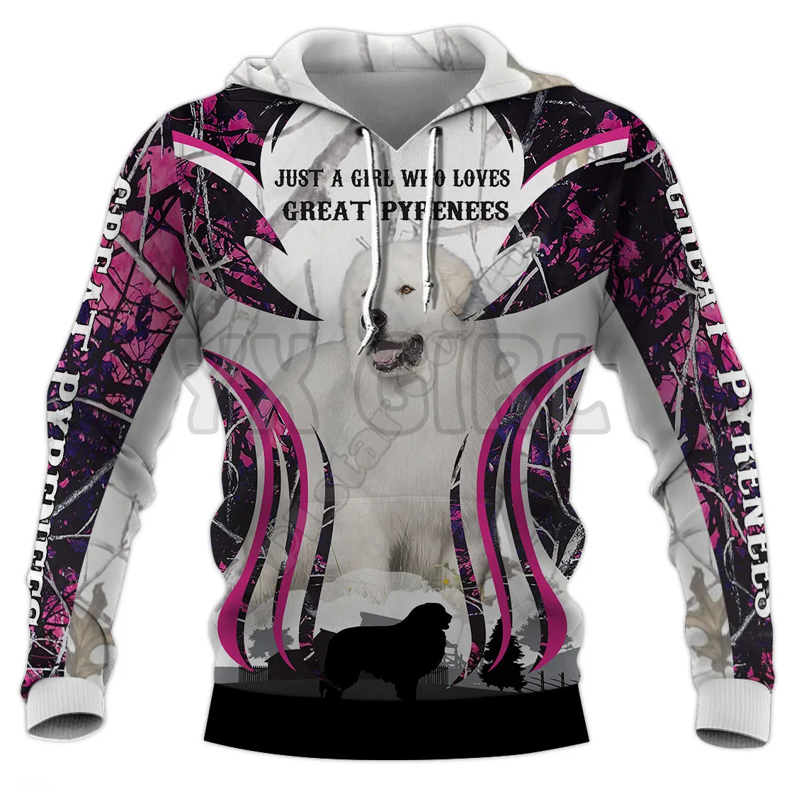 Just A Girl Who Loves Bernese Mountain Dog 3D Printed Hoodies  Unisex Pullovers Funny Dog Hoodie Casual Street Tracksuit