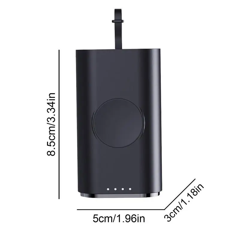 5000mAh Magnetic Wireless Charger For Samsung 2 In 1 Portable Watch Chargers USB Type C Fast Charging Station Dock Mobile