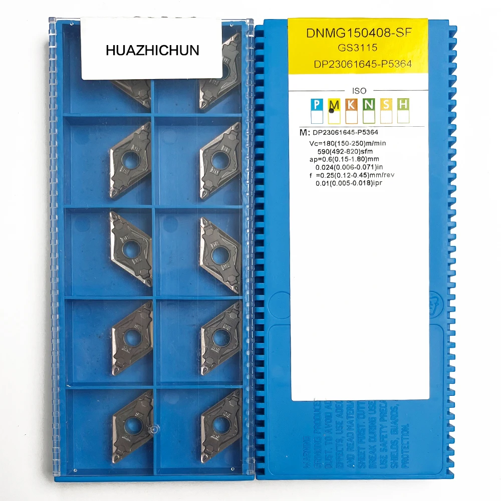 

HUAZHICHUN DNMG150408-SF GS3115, карбидные вставки, фрезерный резец