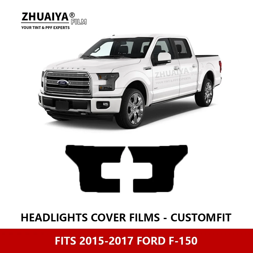 

Для FORD F-150 2015-2017 Автомобильная внешняя фара с защитой от царапин PPF предварительно отрезанная Защитная пленка для ремонта автомобильных наклеек аксессуары