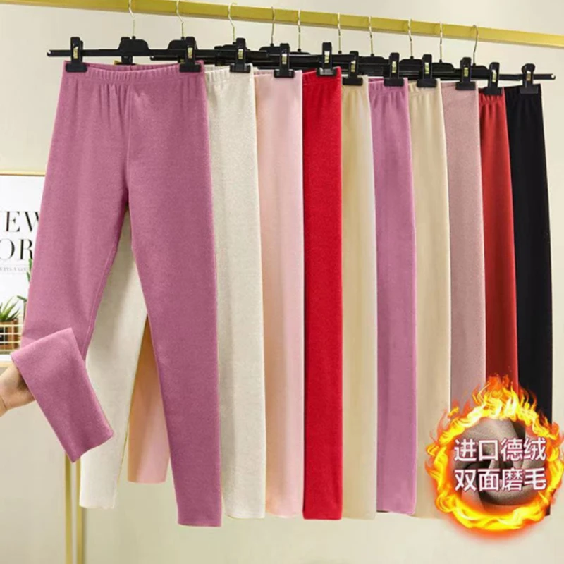 

2023 New Women Warmer Thermal Long Pants Sleep Bottoms Spring Fall Winter Letter Print Underwear Underpants Legging Trousers