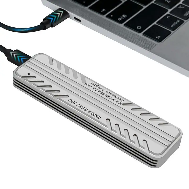 M.2 Nvme Ssd Enclosure Esterno M2 Nvme Case M2 Usb 3.2 Gen 2 10Gbps Adattatore M Key Hd Storage Box Per Windows Laptop Pc
