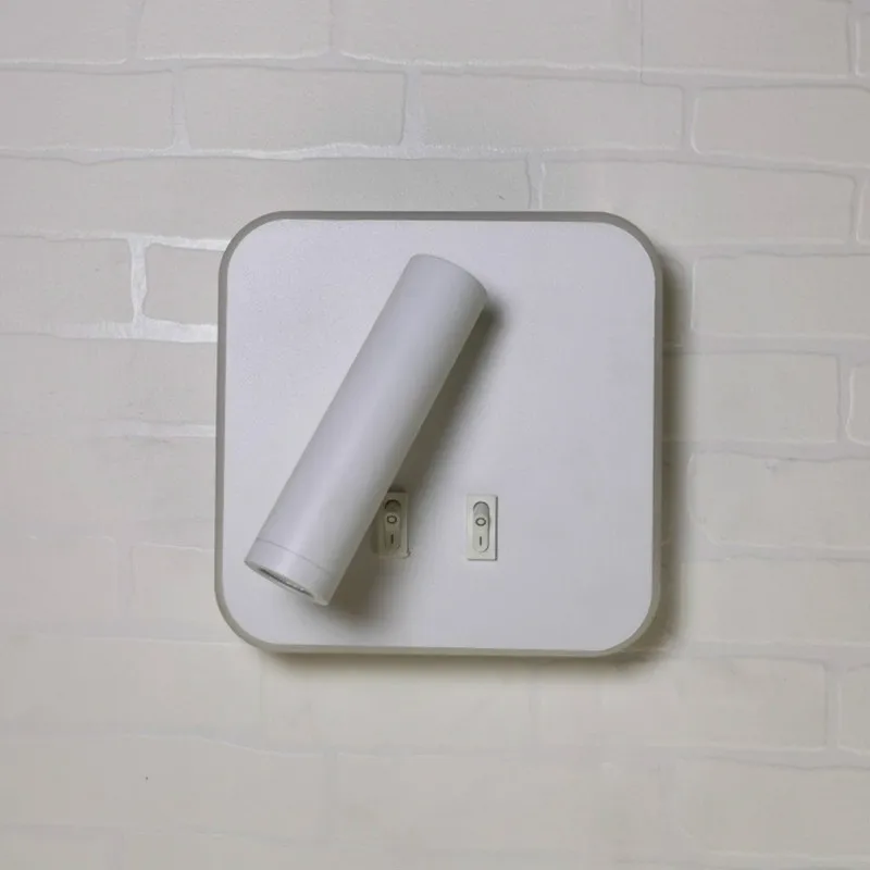 

Indoor Wall Lights with Switch 220V LED 330 Degree Rotation Adjustable Bedroom Bedside Backlight Lamps Study Reading Wall Lamp