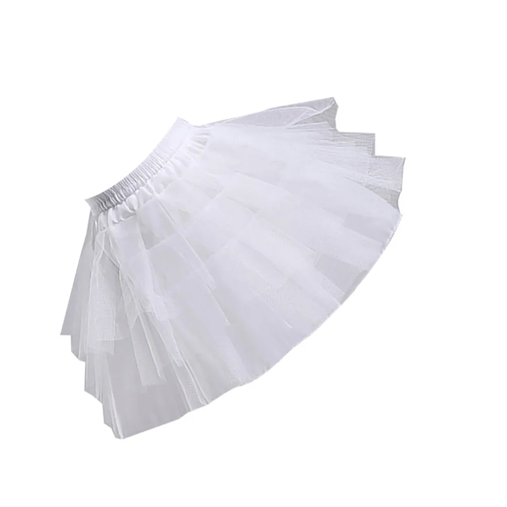 Short Wedding Dresses Pannier Ball Gowns for Women Formal Beautiful Gauze Skirt White Tulle Underskirt Prom