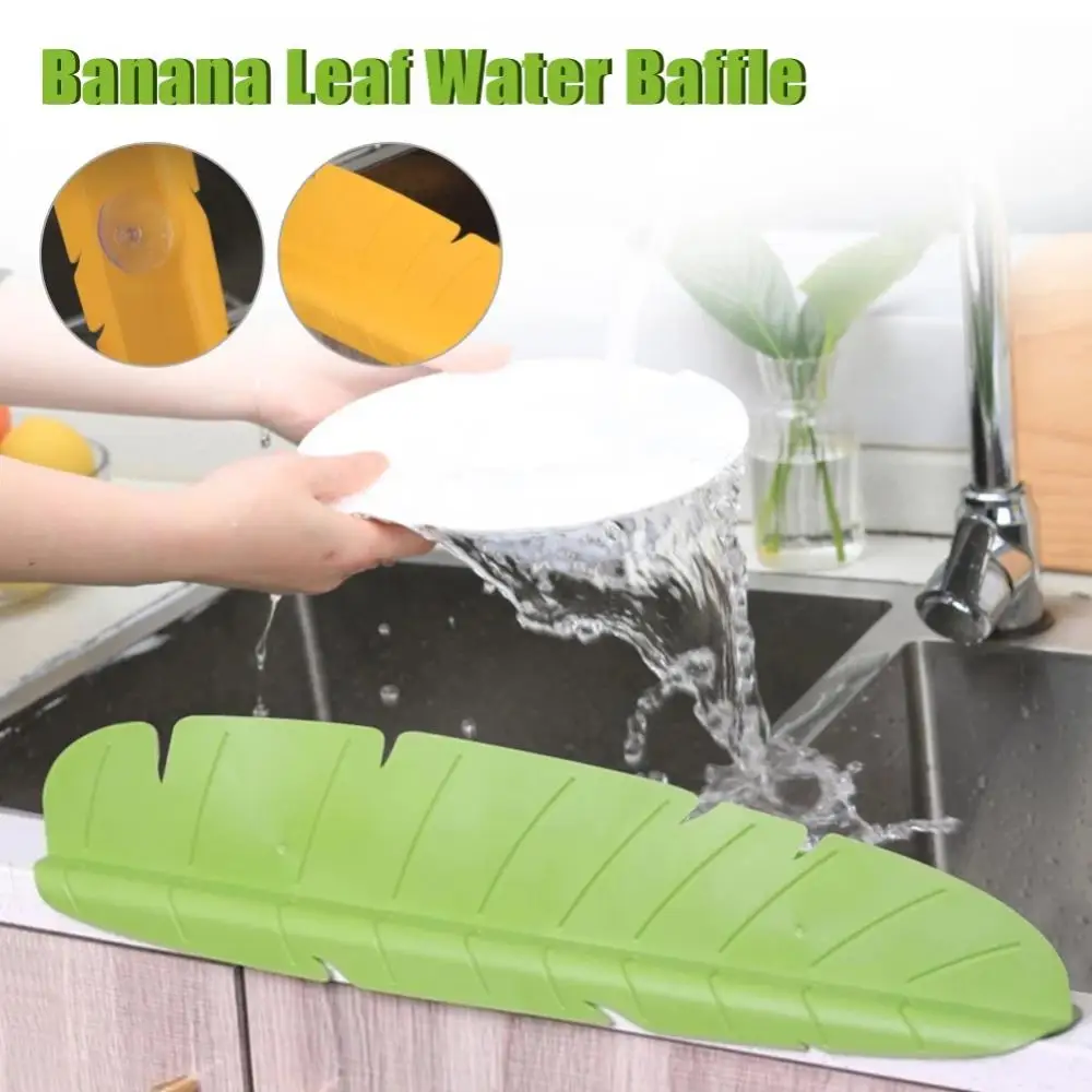Water Splash Guard Sucker Kitchen Sink Silicone Waterproof Screen Oil-Proof Splashproof Baffle Board Retaining Kitchen Gadget