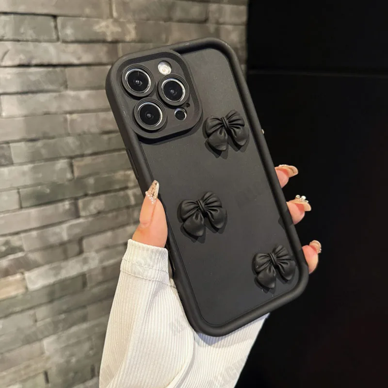 Cute 3D Butterfly Silicone Phone Case with Camera and Anti-Drop Protection