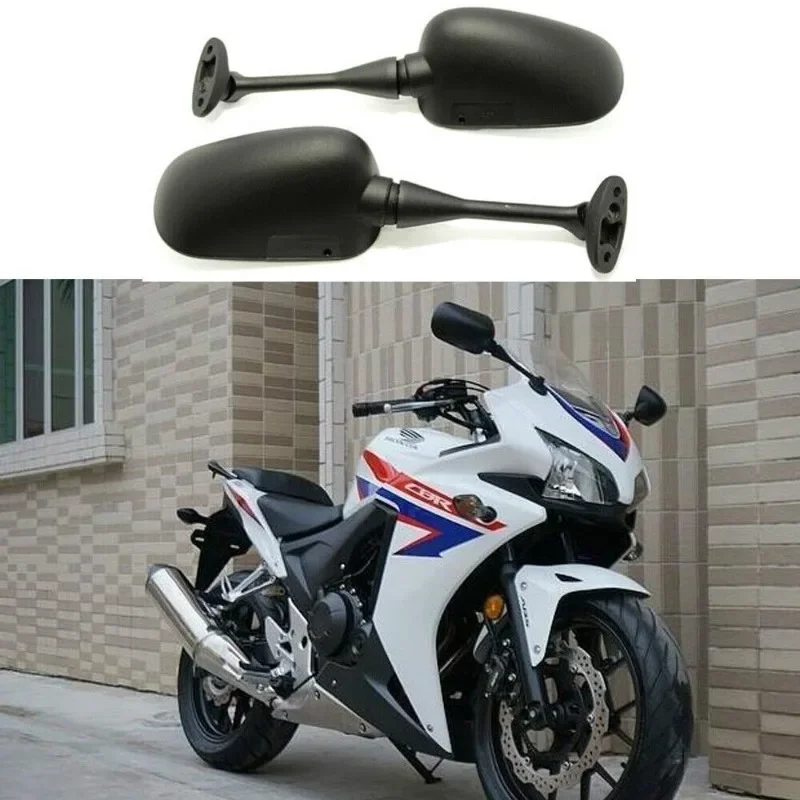 2pcs 블랙 왼쪽 오른쪽 오토바이 후면보기 혼다 CBR600RR 2003 2004 2005 2006 2007 CBR1000RR 2004 2005 2006 2007