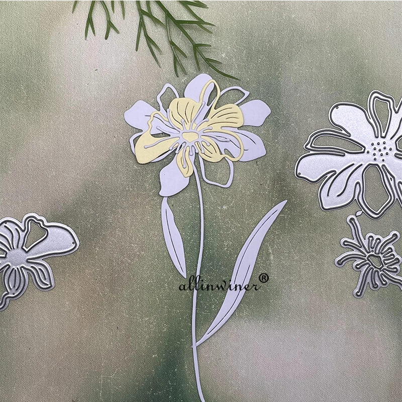 

2021 New Flower decoration Metal Cutting Dies Stencils Die Cut for DIY Scrapbooking Album Paper Card Embossing