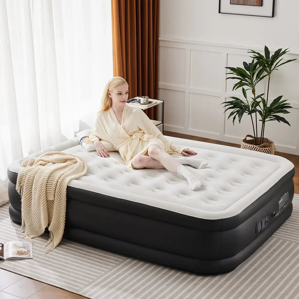 Queen Air Mattress with Built-in Pump and Comfort Features