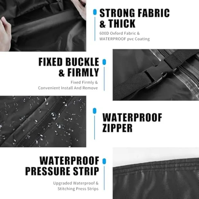 Ping Pong Table Cover 600D Oxford Fabric Table Tennis Cover Waterproof Sunproof Indoor and Outdoor Fits Universal 9x5 FT Tables