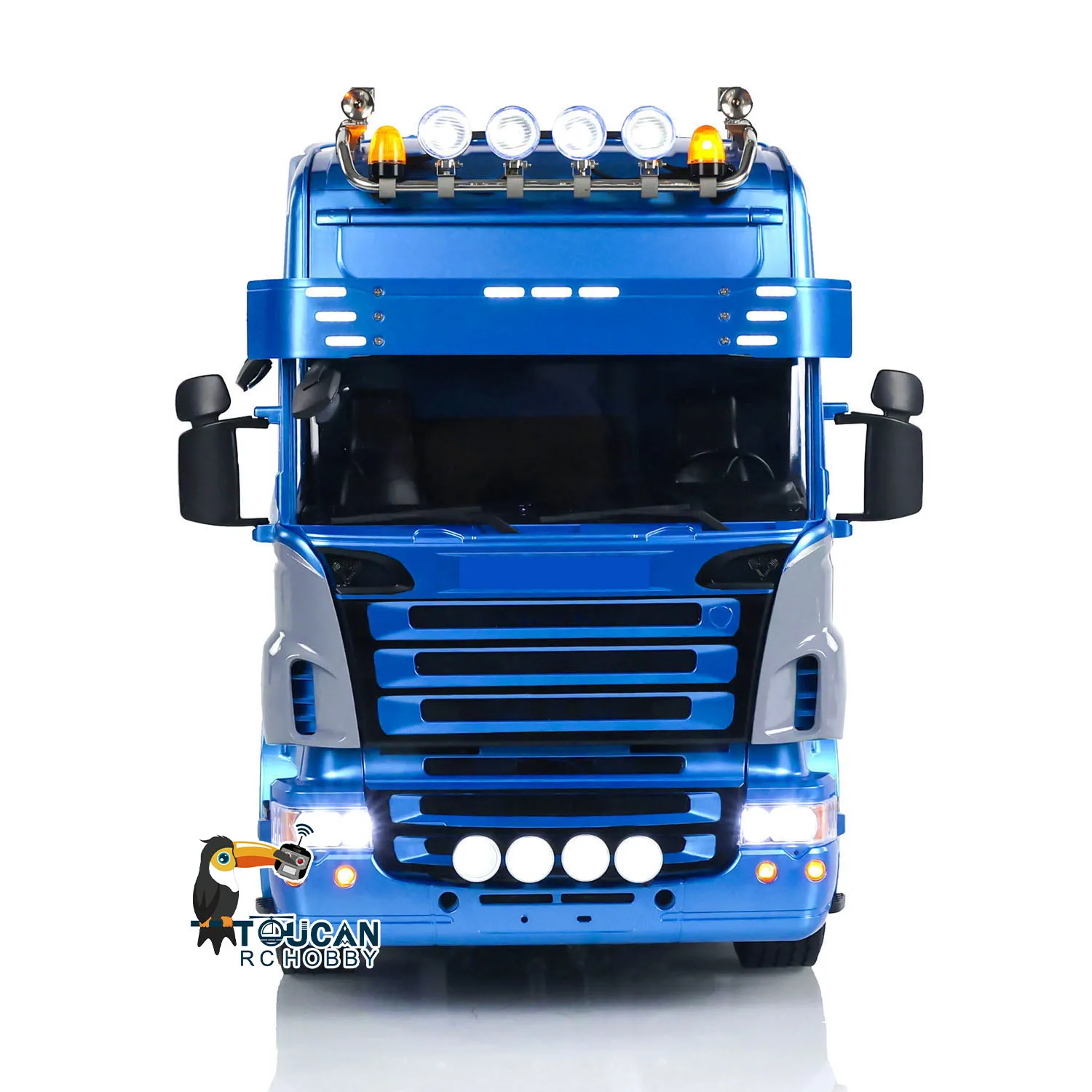 In Stock LESU 1/14 RC Tractor Truck 4X4 RTR Remote Control Car Vehicle Model with Sounds Lights Smoking Unit Toy THZH1951 3