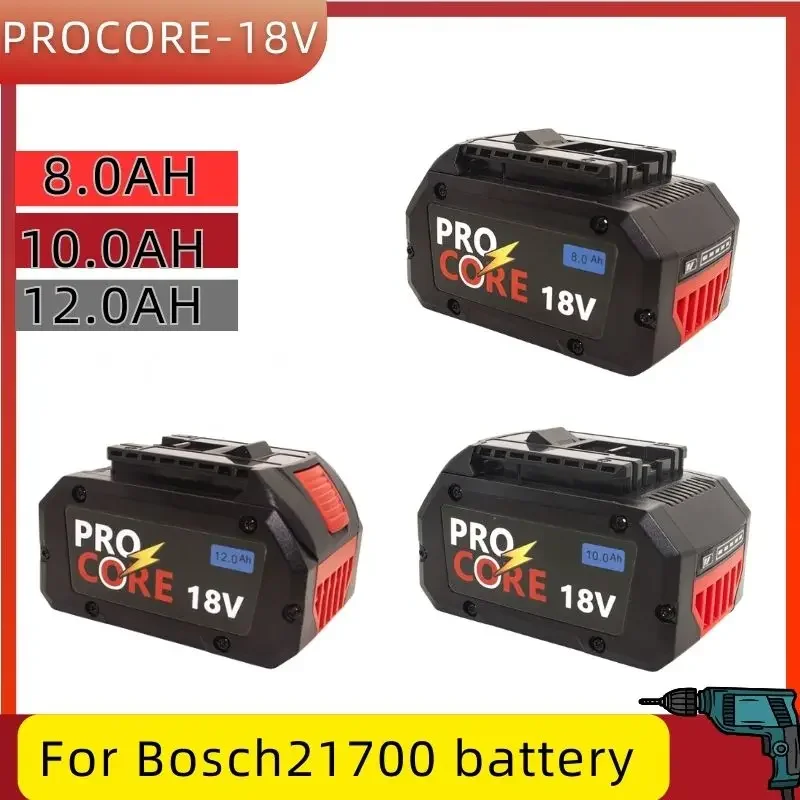 

8000mAh 18V ProCORE Ersatz Batterie für Bosch 18V Professionelle System Cordless Werkzeuge BAT609 BAT618 GBA18V80 21700 Zelle