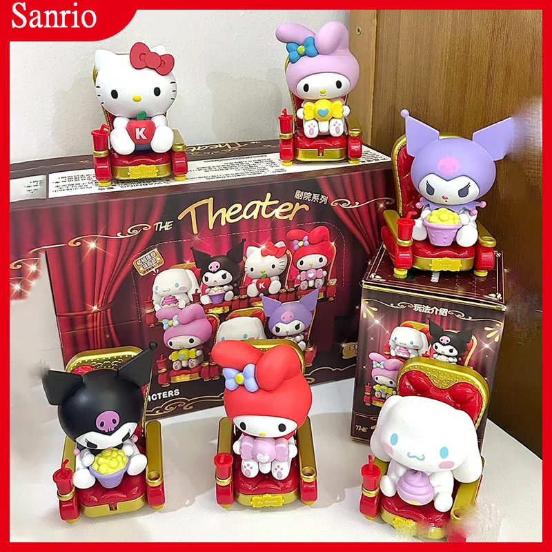 

Оригинальные персонажи Sanrio, искусственные персонажи, серия кинотеатра Hello Kitty kuromi Melody, мультяшная фигурка, игрушка