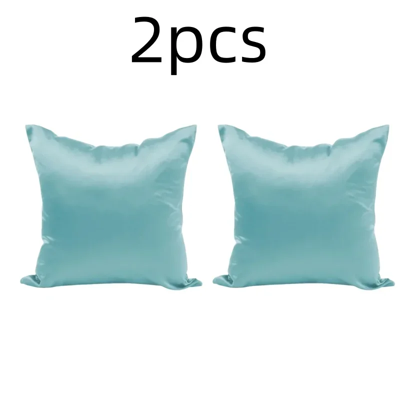 Luxurious Satin Pillow Cover - Smooth Solid Design, Home Decor Accent
