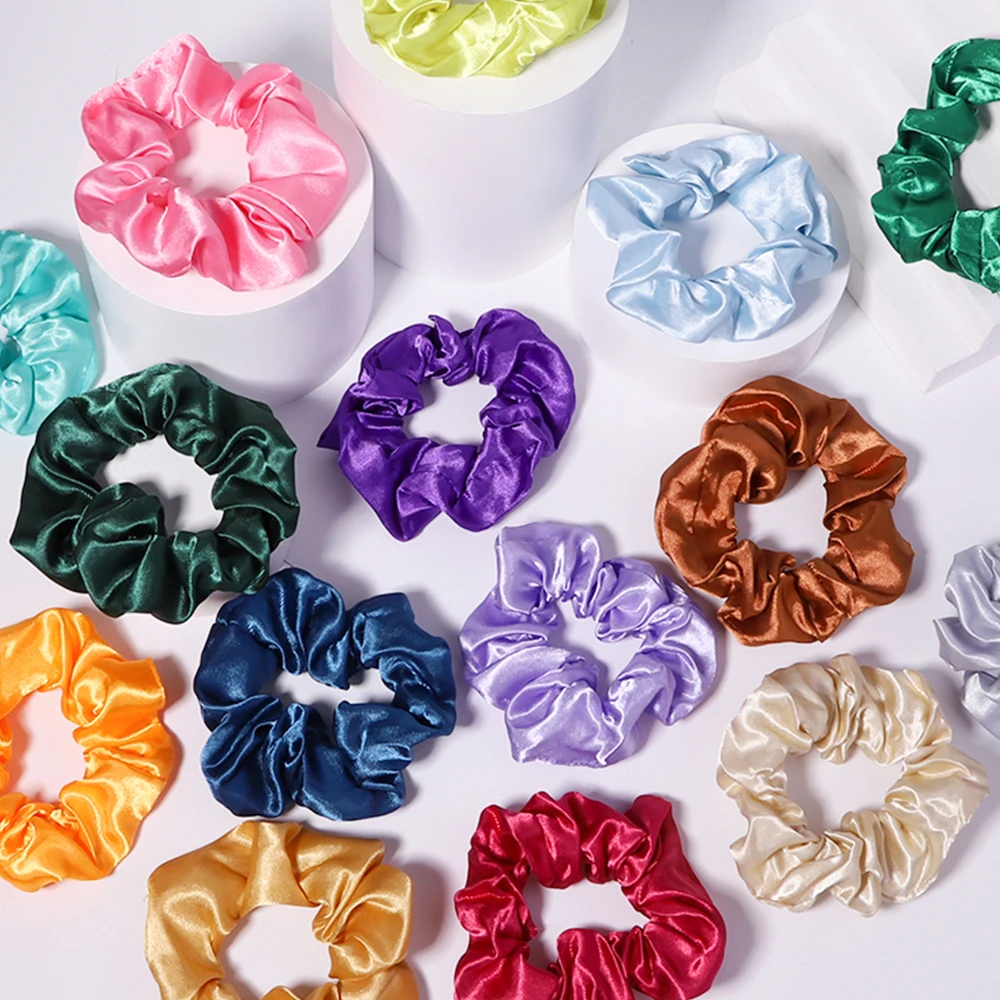 4 inches Women Multicolor Silk Scrunchie Elastic Handmade Hair Band Ponytail Holder Hairband Headband Hair Accessories nfep fep film 290 420 0 15mm for anycubic photon m3 max and other 13 0 inches uv resin 3d printer accessories