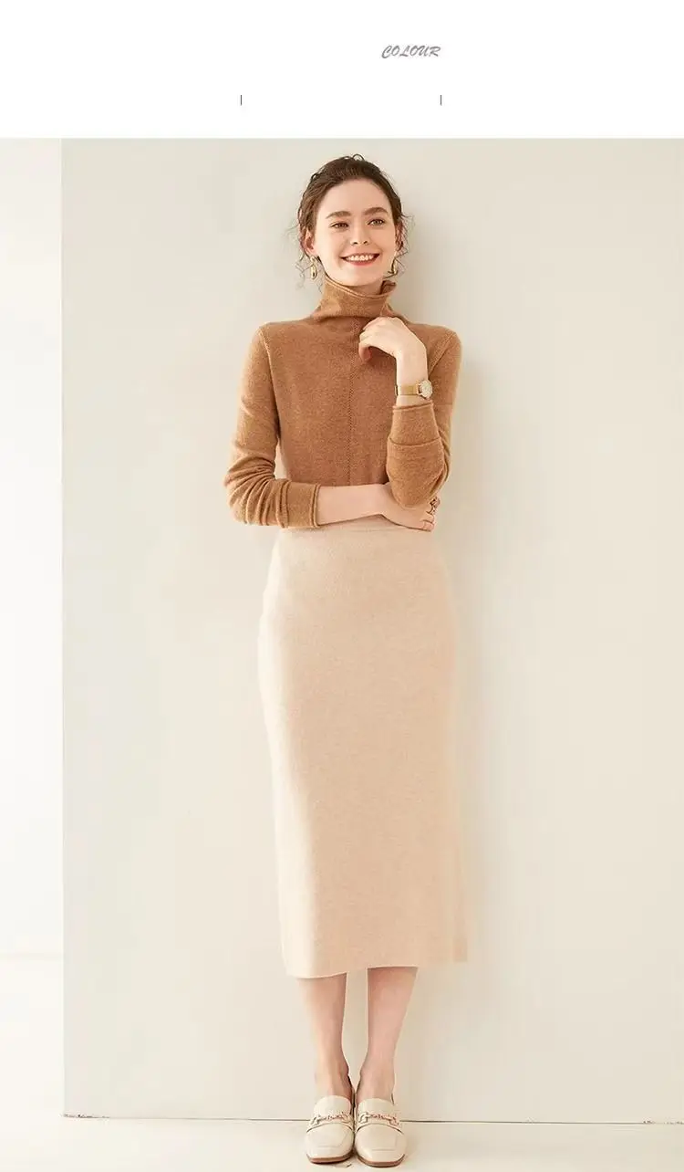 LTYQIN Women's Elegant A-Line Midi Skirt movement