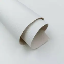 Litchi PU Faux Leather Waterproof Crafting Fabric for DIY Projects and Decorations (12 White)