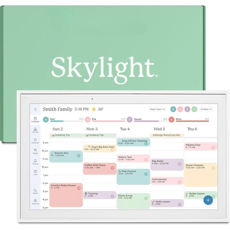 Overwhelming Calendar Example 15-Inch Digital Calendar & Chore Chart: The Real-Life Solution for ...