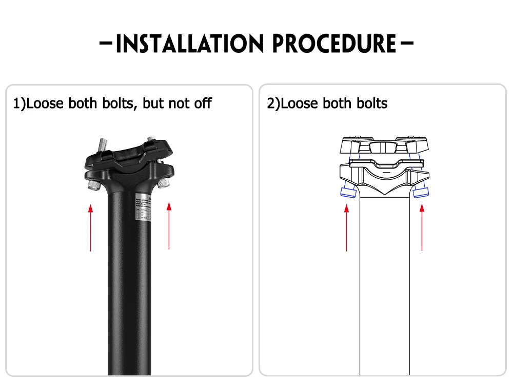 Description Picture 5 of itemFunsea Seatpost Alloy Frame Seat Tube 34.9mm Bicycle Accessories Alloy 31.6mm Adjustable Bike Saddle Tube