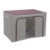 Large Capacity Clothes Storage Box Foldable Oxford Cloth Dustproof Storage Box with Zipper Wardrobe Organizer Household Items 3