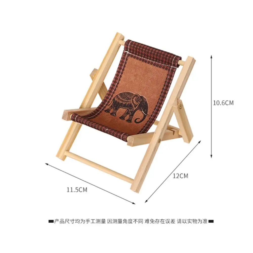 High Quality Mini 1/12 Dollhouse Chair Multistyles Wood Foldable Deck Chair Beach Chairs House Furniture Accessories