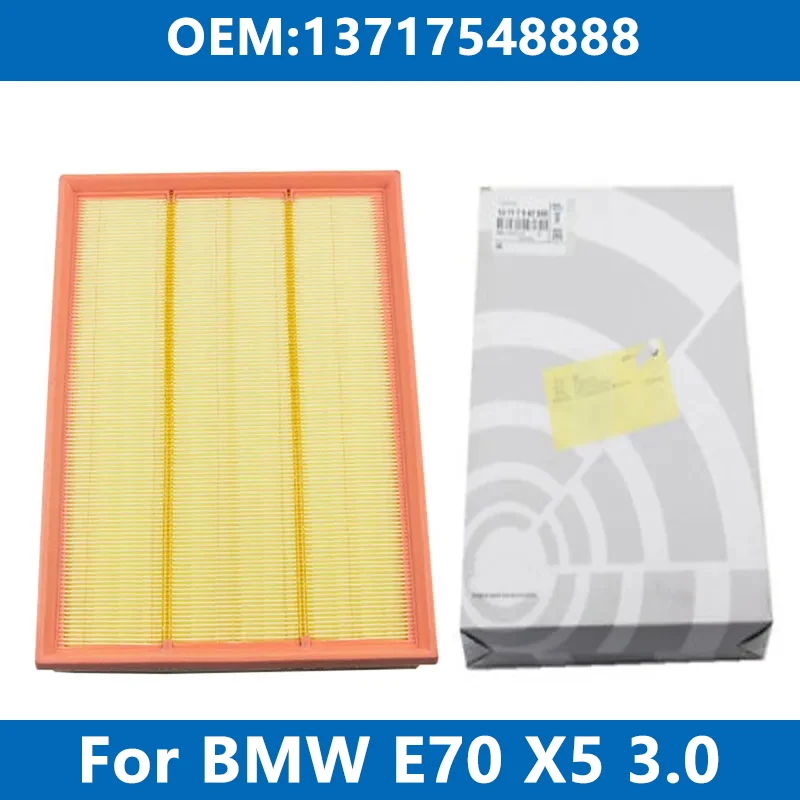 

Car Air Filter Cleaner Element 13717548888 For BMW 2006-2010 E70 X5 3.0 i si XDrive N52B30 Engine Air Intake Filter High Flow