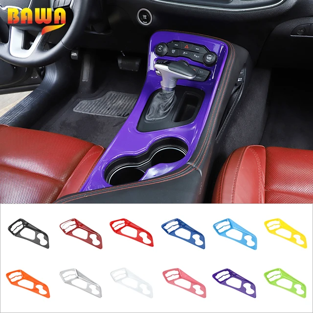 BAWA Car Gear Shift Panel Decoration Frame Cover Accessories For