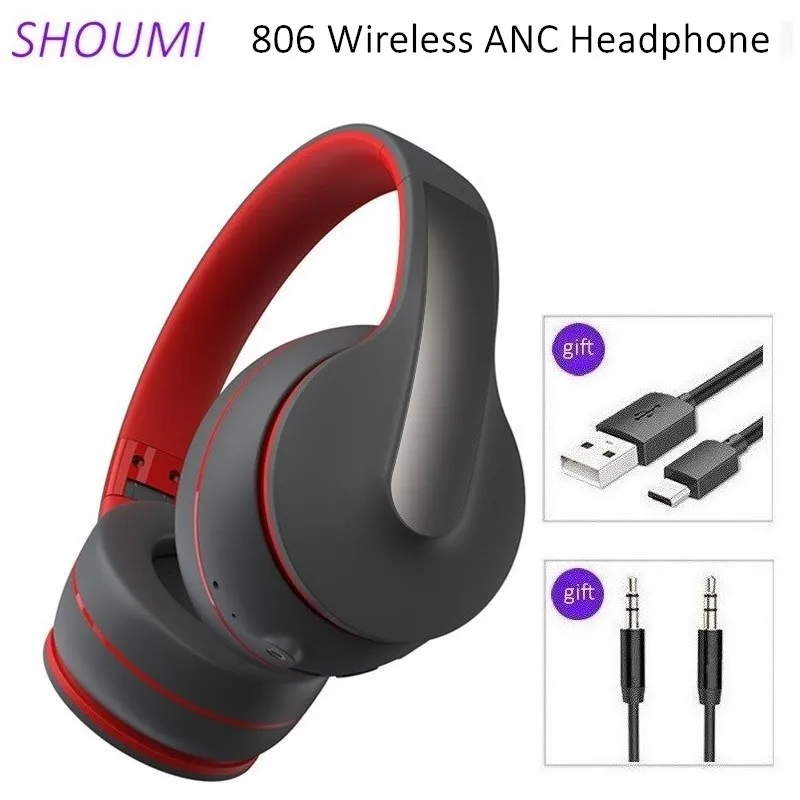 

Shoumi ANC Headphone Wireless Noise Reduction Headset Active Noise Canceling Helmet Stereo Earbud with Mic,for Phone TV Music 06