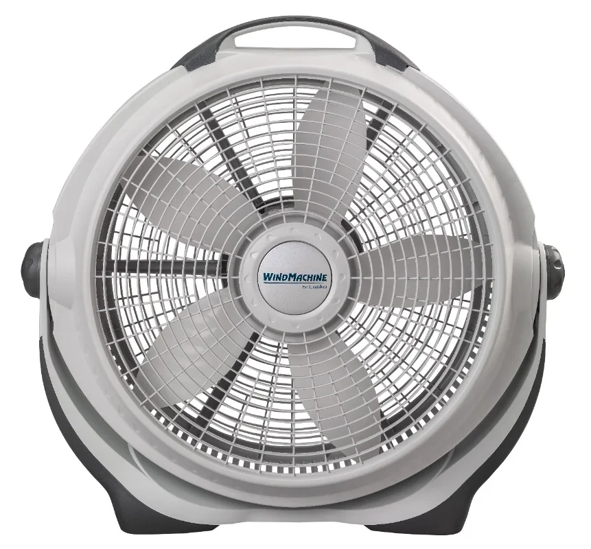 Lasko 20" Wind Machine 3- Speed Air Circulator Floor Fan, Gray, 23" High, A20301, New 2