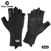 WEST BIKING Summer Half Finger Cycling Gloves Ultralight Breathable Road Bike Racing Gloves Anti-Slip SBR Pad Cooling Sport Gear 1
