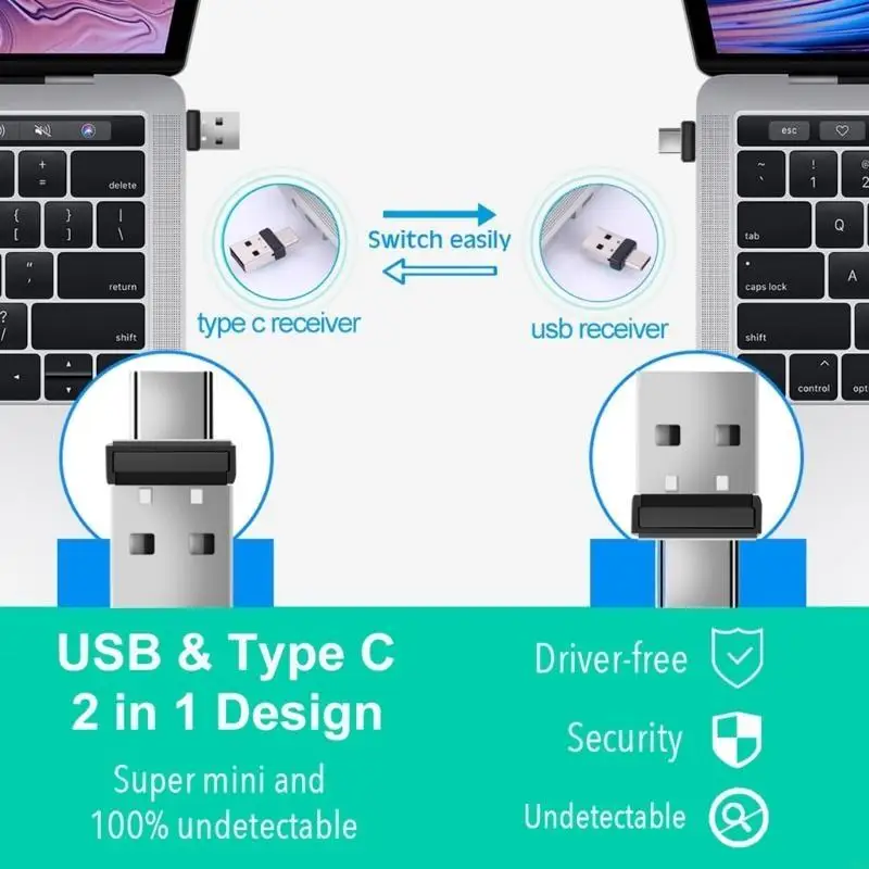 C90F 감지할 수 없는 마우스 흔들기 USB 마우스 이동 장치로 깨우기 마우스 흔들기