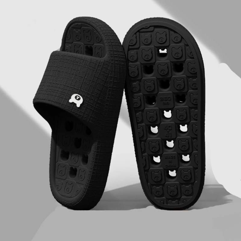 Bathroom Leaky Home Slippers Women Indoor Soft Sole Platform Slippers Woman Summer Hollow Out Non Slip Beach Sandals Female 45