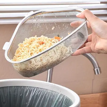 Stainless Steel Sink Strainer Basket Leak-proof, Mesh Storage for Produce, Easy to Clean, Corrosion Resistant & Durable.