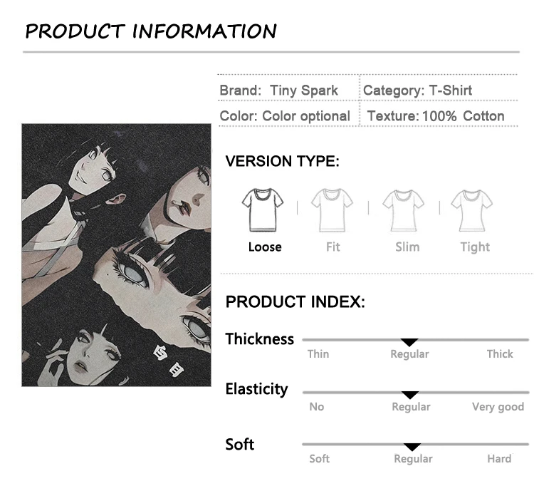 Anime Girls Collage Graphic T-Shirt S41be0c5abccd49de87e46feef113ecd95