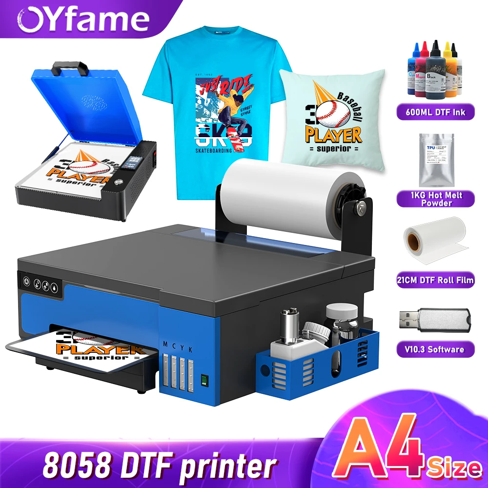 Oyfame Per Epson Xp600 Imprimante Dtf A3 Dtf Stampante Direttamente A Film Macchina Da Stampa Per Magliette Fai Da Te Con Agitazione Bianca
