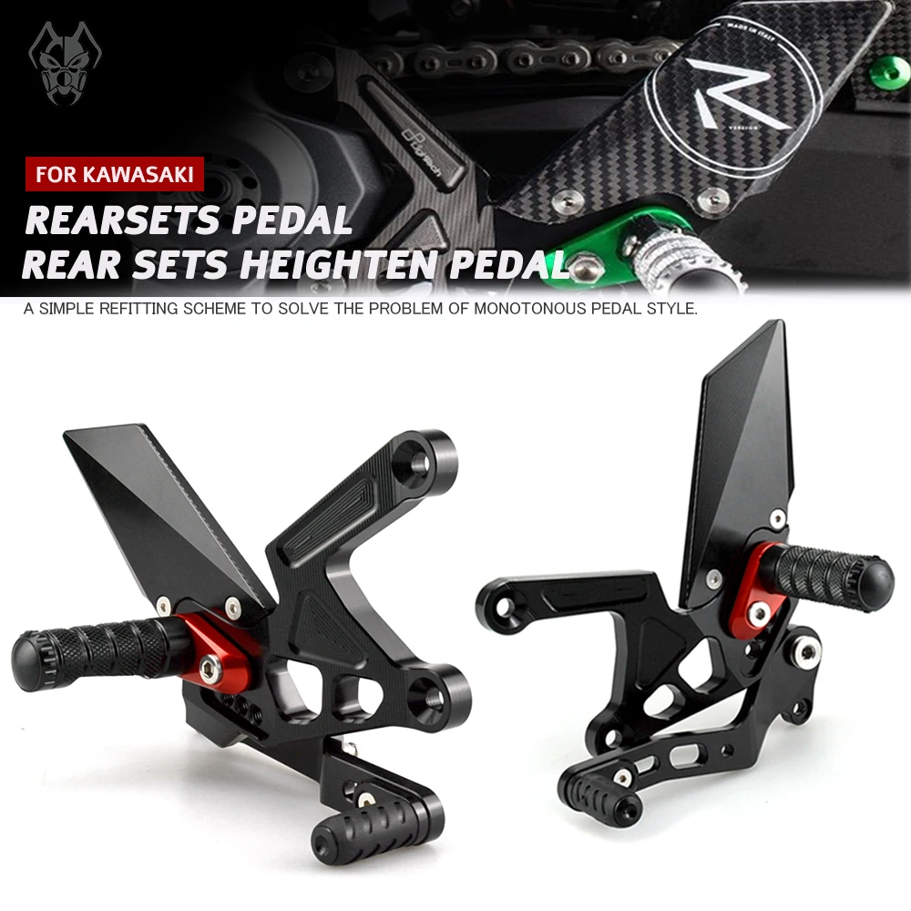 MTKRACING For KAWASAKI Z 900 Z900 2017-2023 Rear Sets Heighten Pedal Adjustable Rearsets FootPegs Shift Lever Brake Kit