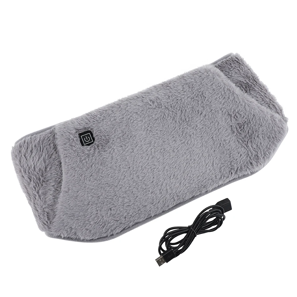 2 in 1 Electric Hand Warmer Waist Belt USB Rechargeable Graphene 3 Gears Hot Compression Washable Soft Plush Waist Warming Belt