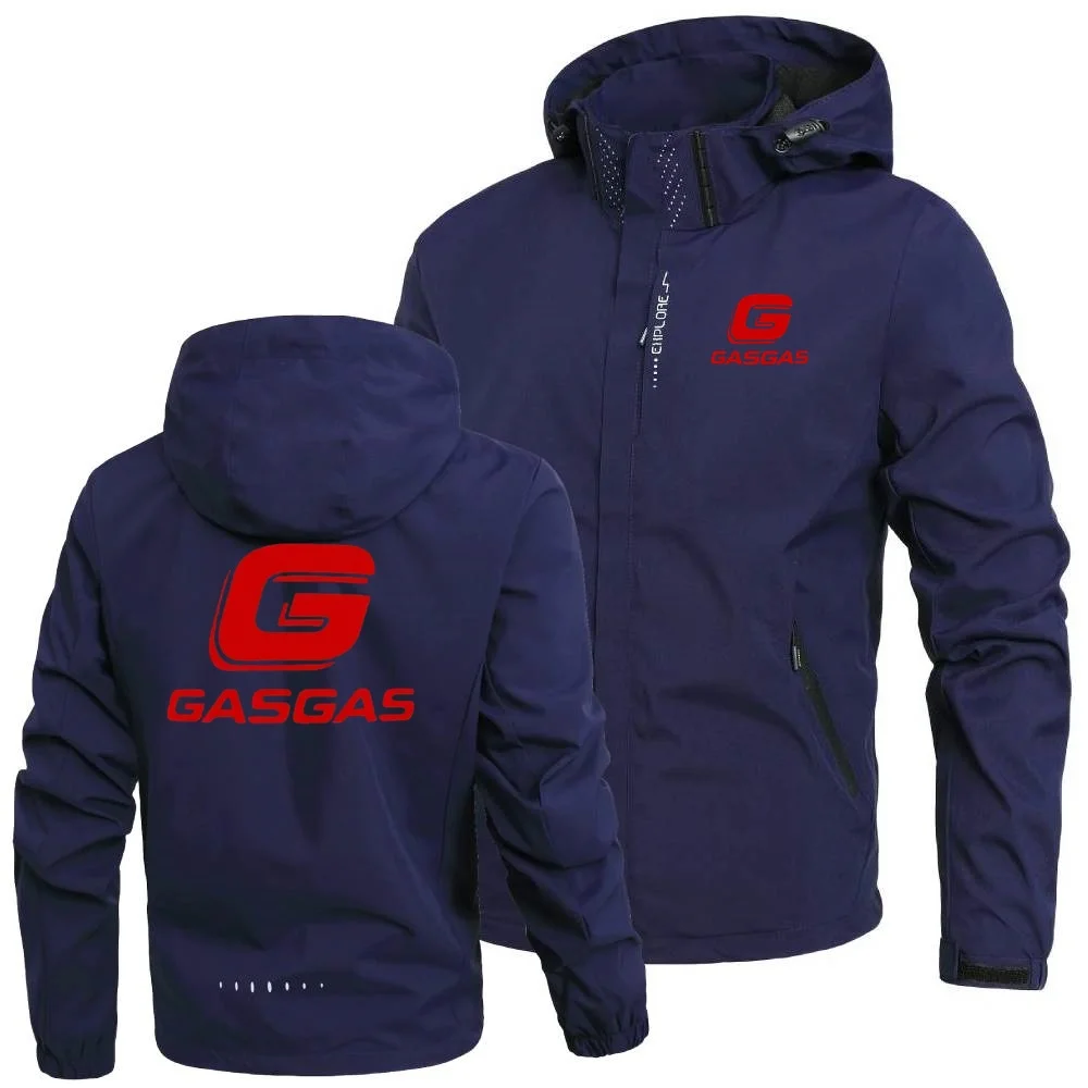 Classic Motorcycles GasGas Jackets Mens Hiking Camping Lightweight Hooded Shell Windbreaker Outerwear Windproof Waterproof Coats 6