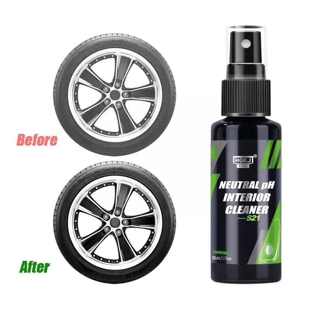 50ml Car Tire Blackening Ceramic Coating Spray Liquid Accessories Wax
