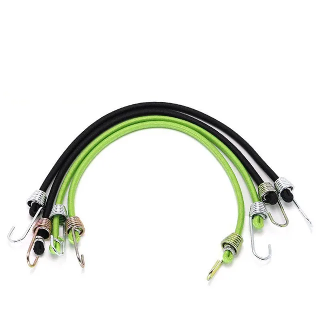 Elastic Bungee Cord 25-30cm Stretch Tie Tent Heavy Duty Luggage Strap Rope Hooks 4mm Latex Mini Rope Camping Outdoor Accessories