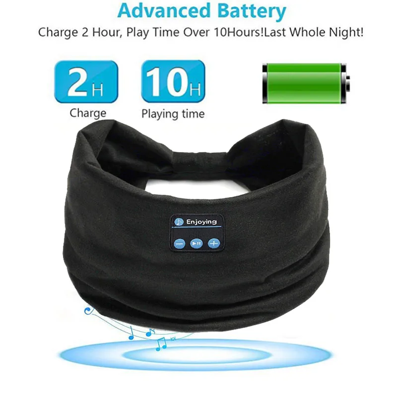 Wireless Bluetooth Heaphones Outdoor Sports Headband Wireless Stereo Music Earphones Headsets Soft Elastic Head Band for Yoga