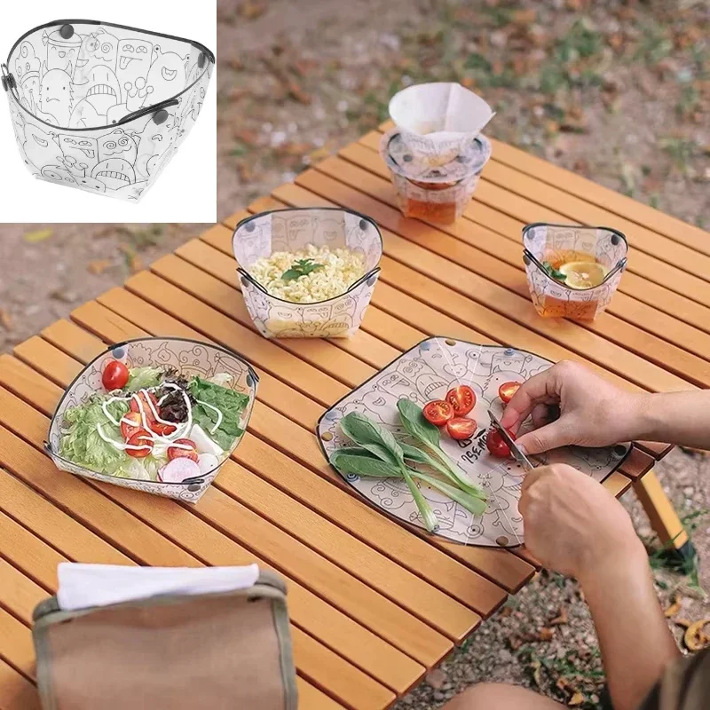Multi-purpose Outdoor Lightweight Folding Tableware Portable