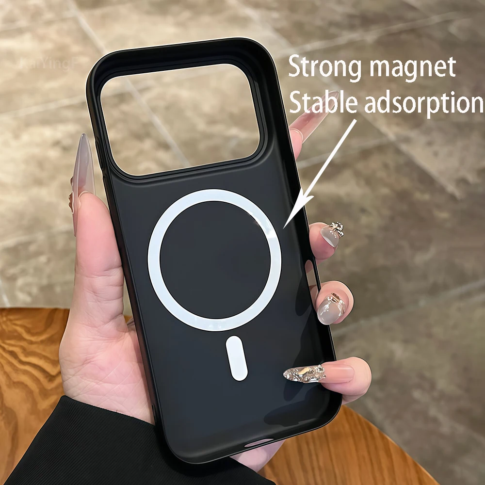 Luxury Silicone Magnetic Phone Case with Wireless Charging Capability