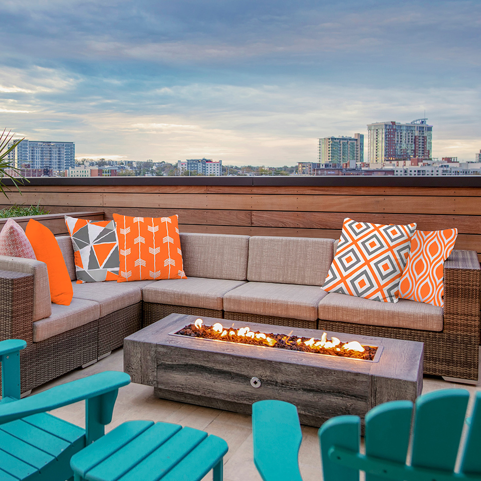 Oxford Cloth Splash Proof Pillowcase 40/45/50/60 Waterproof Printed Garden Lawn Terrace Outdoor Cushion Cover