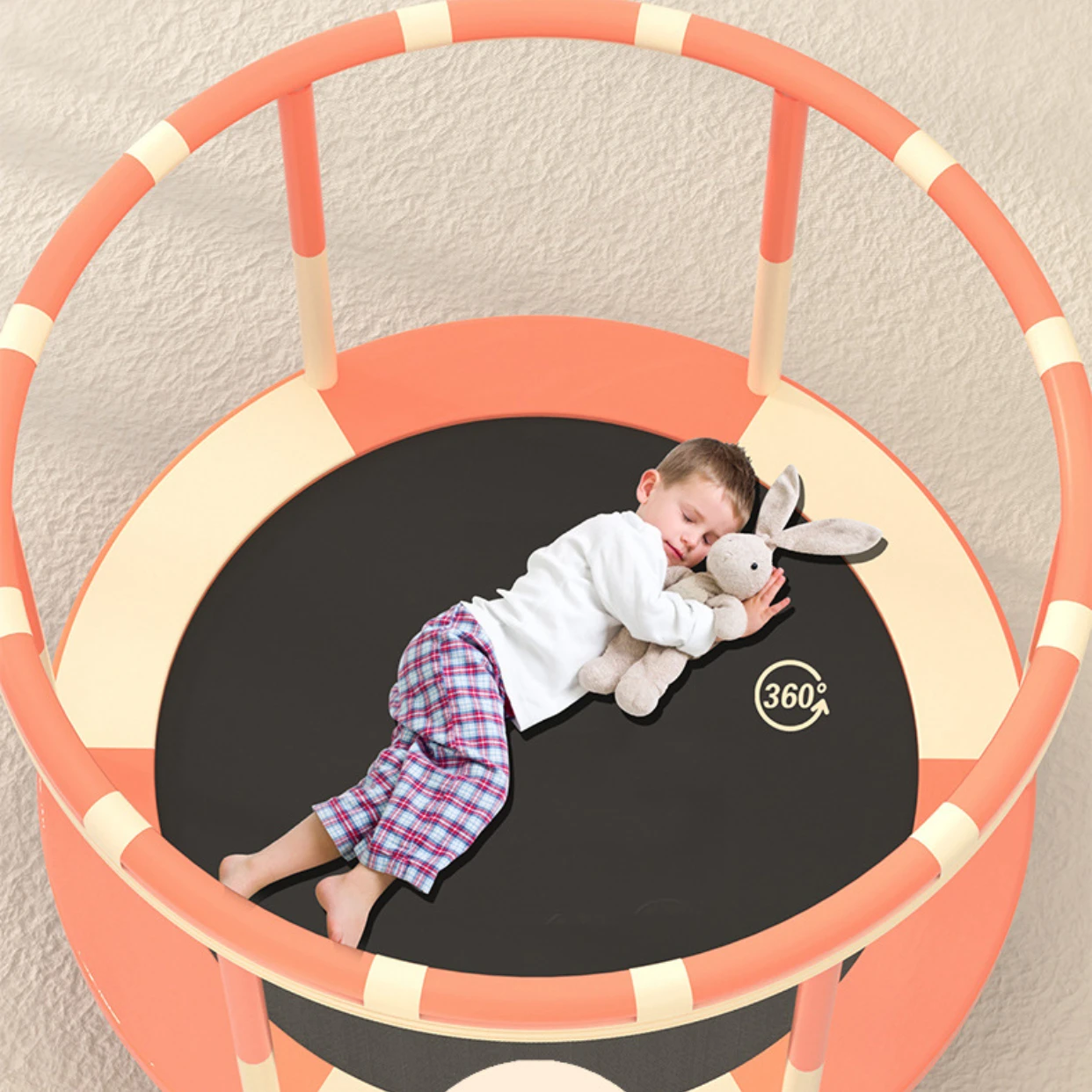 

Multi-size Gymnastic Trampoline Set for Children's Birthday Gifts Indoor Jumping Bed Set Indoor Bouncing Bed with Safety Net