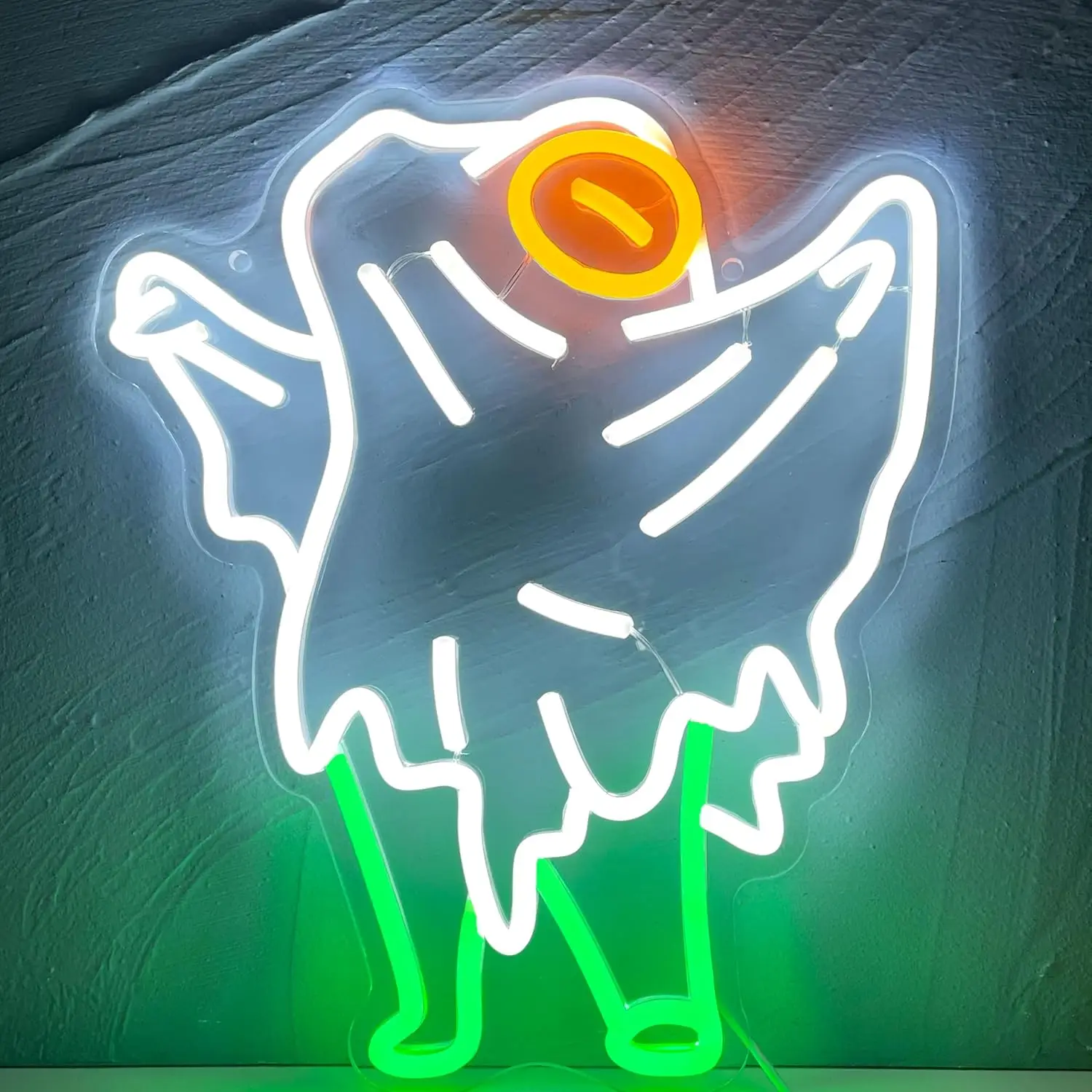 Frog Ghost Neon Led Sign Halloween Decoration For Home Party Bedroom Bar Dimmable LED Lights USB Powered Lamp Anime Room Decor