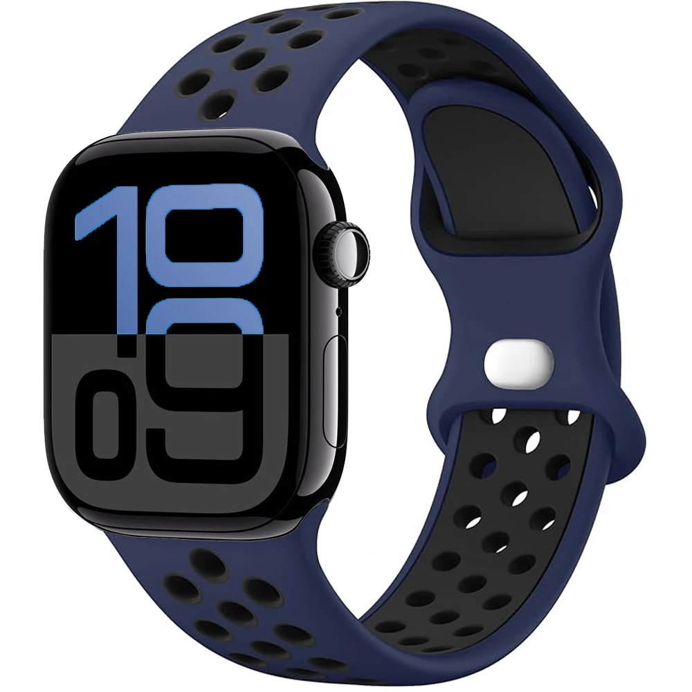 Premium Soft Silicone Band with Metal Buckle