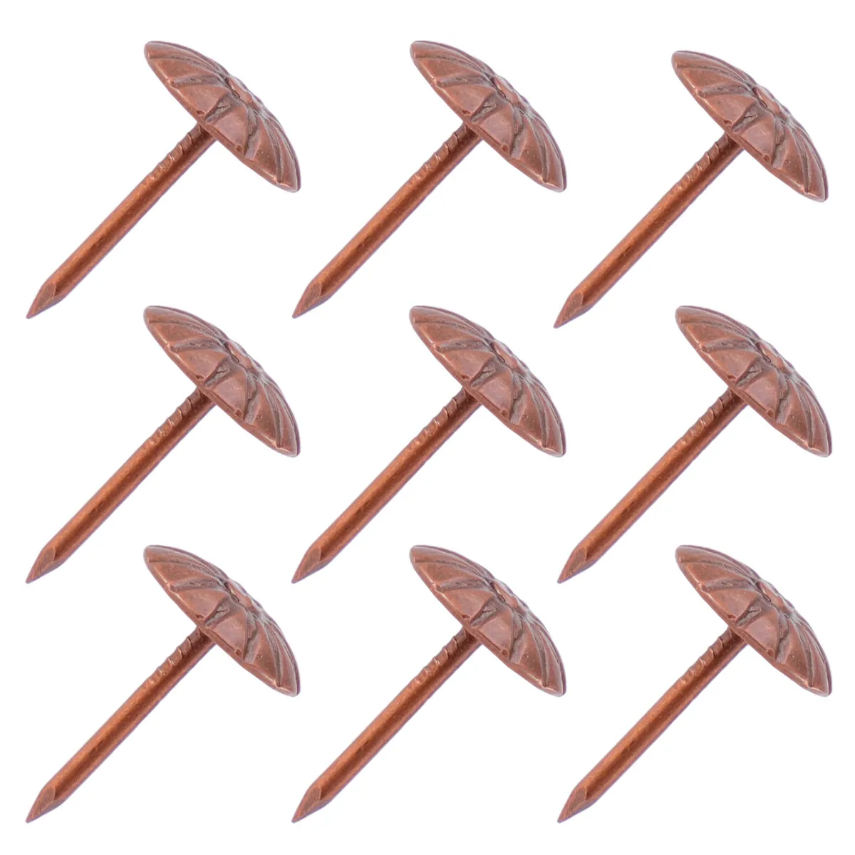 500개 11x17mm 철제 원형 장 소파 못, 가구, 침대, 의자, 코르크 보드 DIY 장 압정